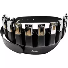 Harmo Harmonica Leather Belt  for 12 harmonicas