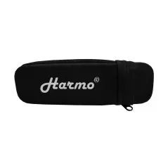 Harmonica case for 12 hole chromatic harmonica by Harmo – black zip pouch