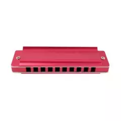 Custom Harmonica Red Aluminum - Key of C