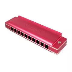 Custom Harmonica Red Aluminum - Key of C