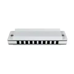 Custom Harmonica White Aluminum - Key of C