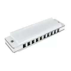 Custom Harmonica White Aluminum - Key of C