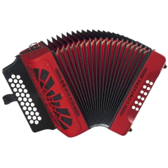 Hohner Compadre GCF Accordion red