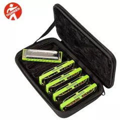 Hohner Rocket Amp 5-piece Harmonica Set with Case - Keys of C, D, G, A, Bb