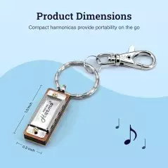 Mini harmonica - Harmo 4 hole harmonica key chain